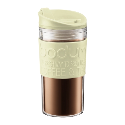 Bodum TRAVEL MUG: Travel Mug, Doppelwandig, Kunststoff, 0.35 l | Pistachio