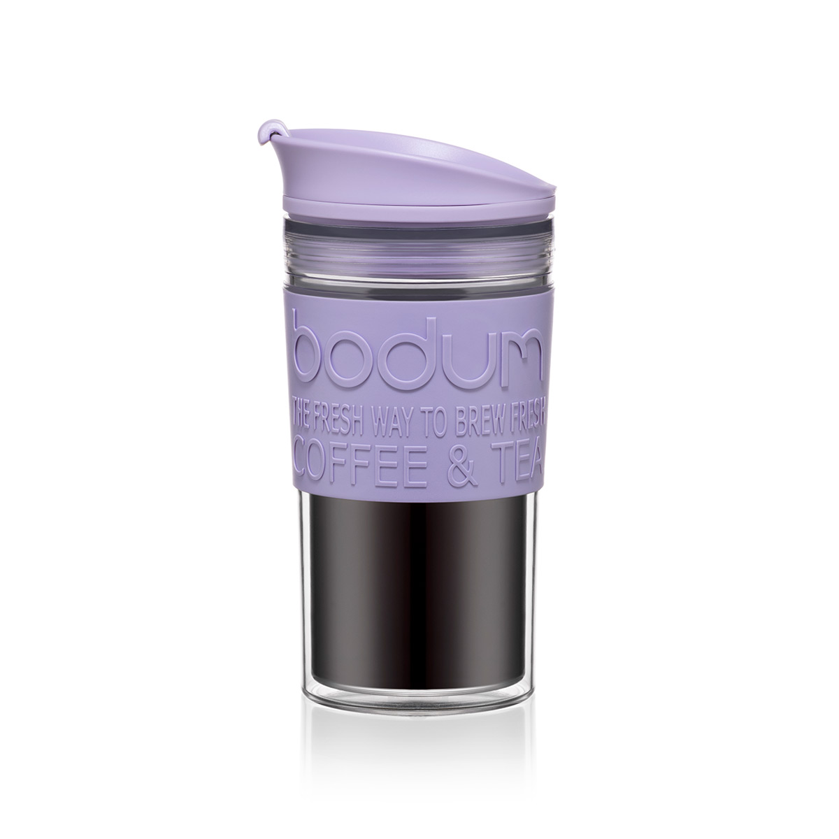 Bodum TRAVEL MUG: Travel Mug, double wall, plastic body, 0.35 l, 12 oz | Verbena