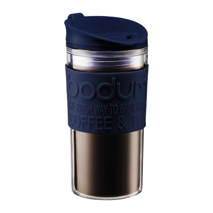 Bodum TRAVEL MUG: Travel Mug, Doppelwandig, Kunststoff, 0.35 l | Meer