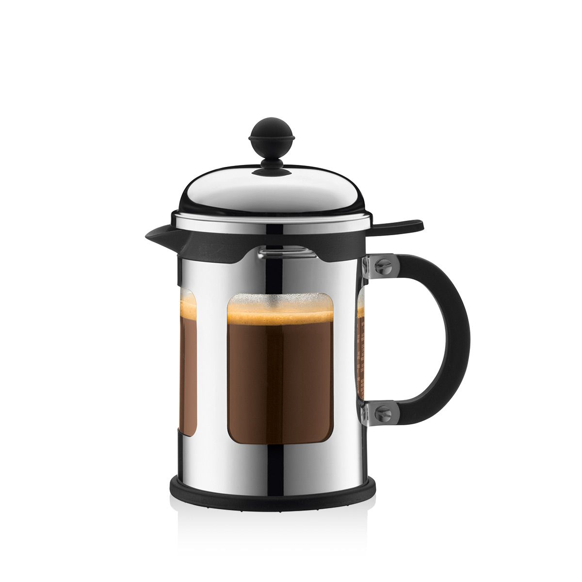 Bodum CHAMBORD®: Kaffeebereiter, 4 Tassen, 0.5 l, Edelstahl | Verchromt