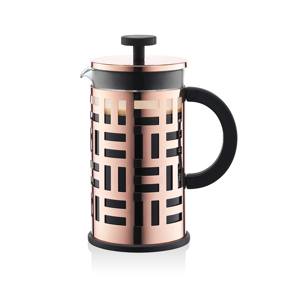 Bodum EILEEN: Kaffeebereiter, 8 Tassen, 1.0 l, Edelstahl | Kupfer