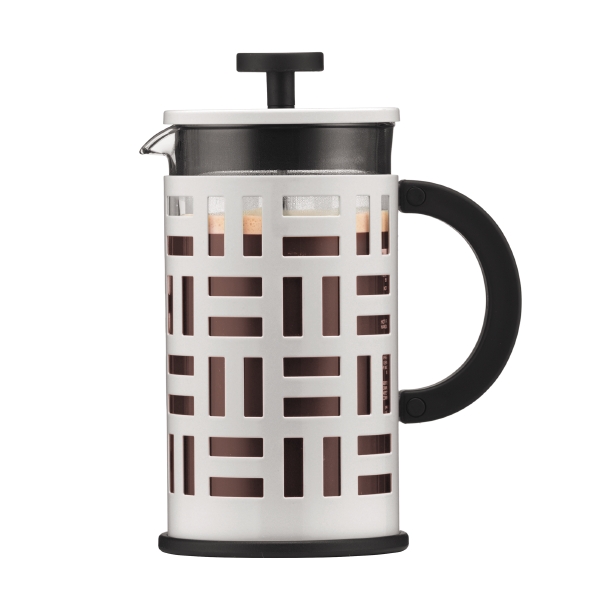 Bodum EILEEN: French Press Cafetière, 8 kops, 1.0 l, rvs | Gebroken wit
