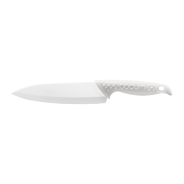 Bodum BISTRO: Coltello da chef, 18 cm, ceramica | Bianco crema