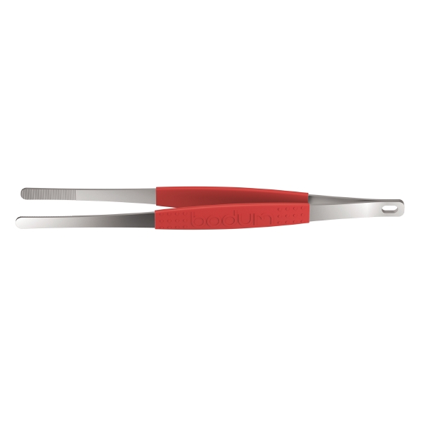 Bodum FYRKAT: Pince à barbecue, Acier inoxydable | Rouge