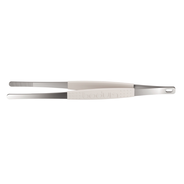 Bodum FYRKAT: Pincette à barbecue, acier inoxydable | Blanc crème