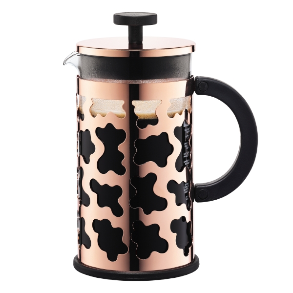 Bodum SERENO: Kaffeebereiter, 8 Tassen, 1.0 l, Edelstahl | Kupfer