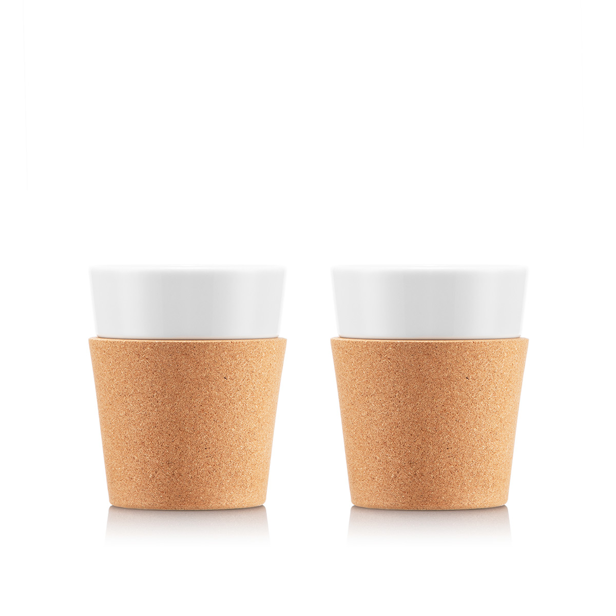 Bodum BISTRO: Conjunto de 2 canecas de porcelana, 17 cl | Cortiça