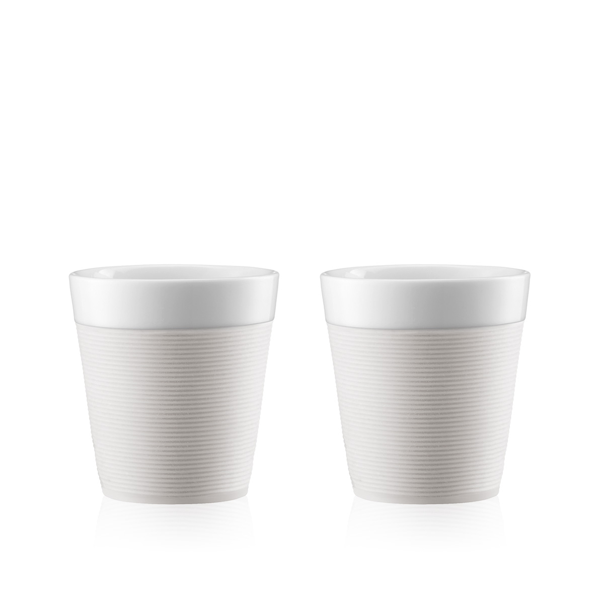 Bodum BISTRO: Set 2 tazas de porcelana 0,17 l. | Blanco crema