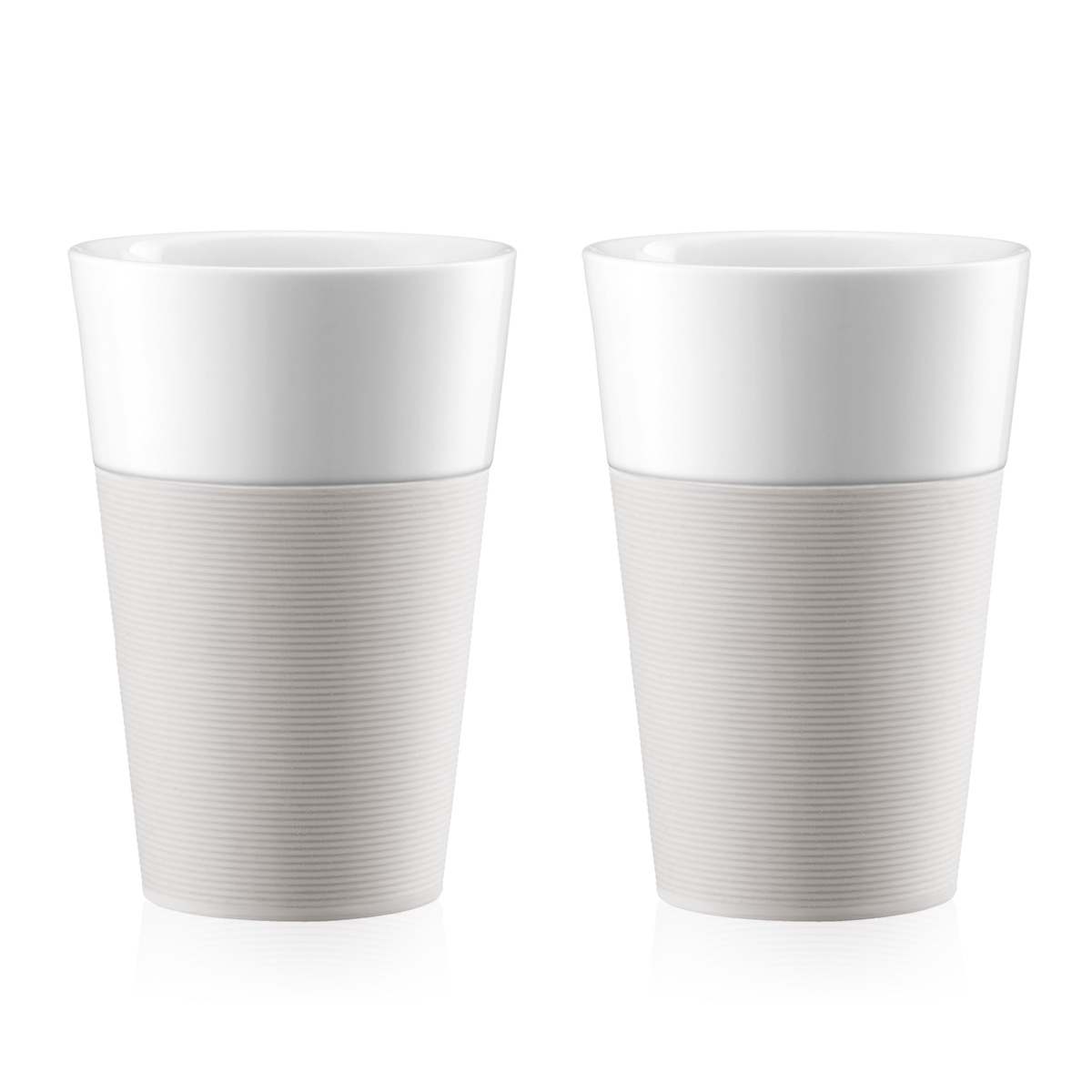 Bodum BISTRO: Set 2 tazas de porcelana 0.6 l | Blanco crema