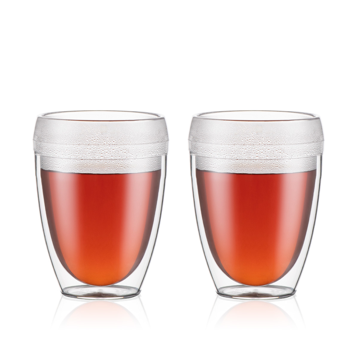 Bodum PAVINA OUTDOOR: Set van 2 PAVINA dubbelwandige glazen, 0.35L, kunststof SAN | Transparant