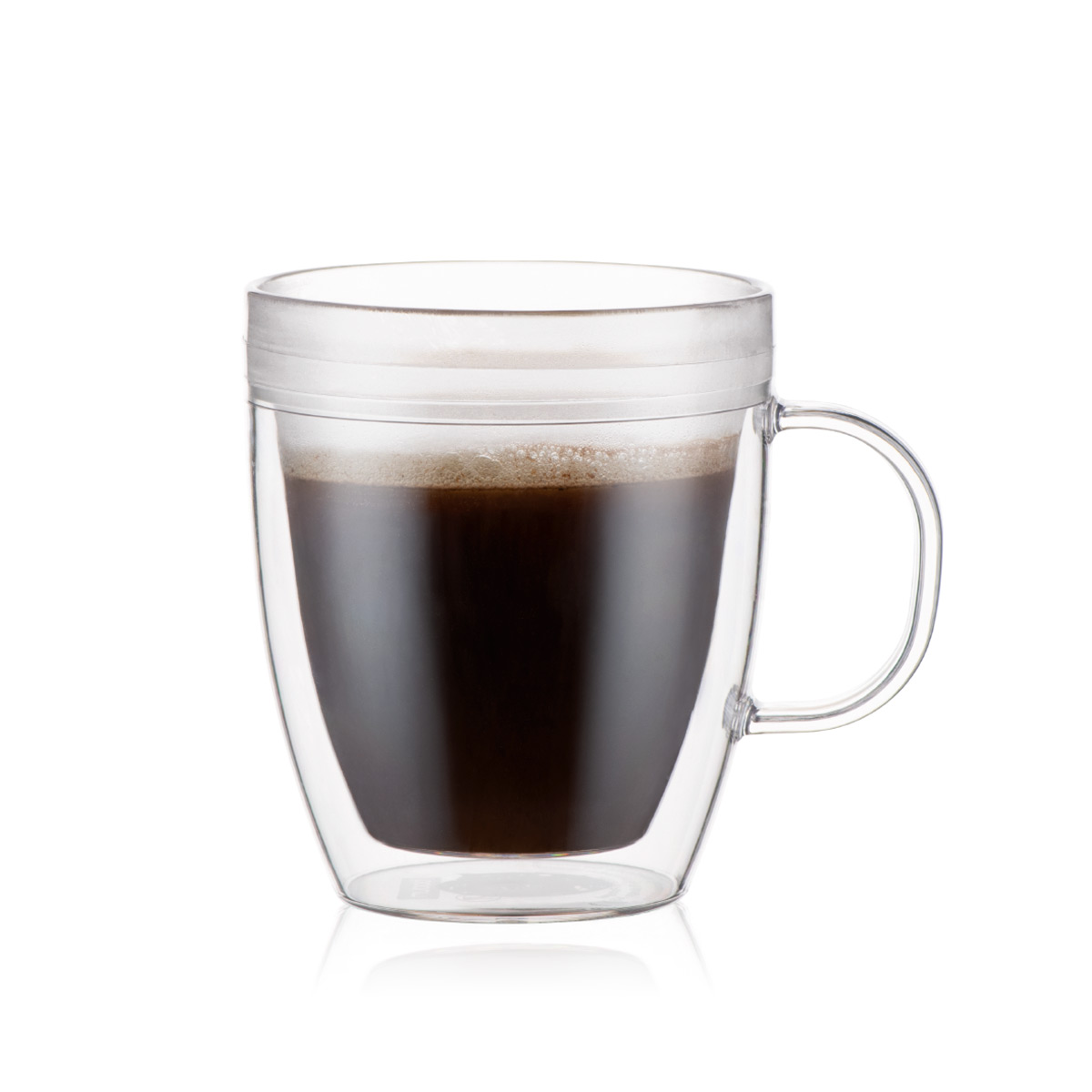 Bodum BISTRO: 2 pcs Jumbo Mug Double Wall, 0.30L, 10oz | Transparent