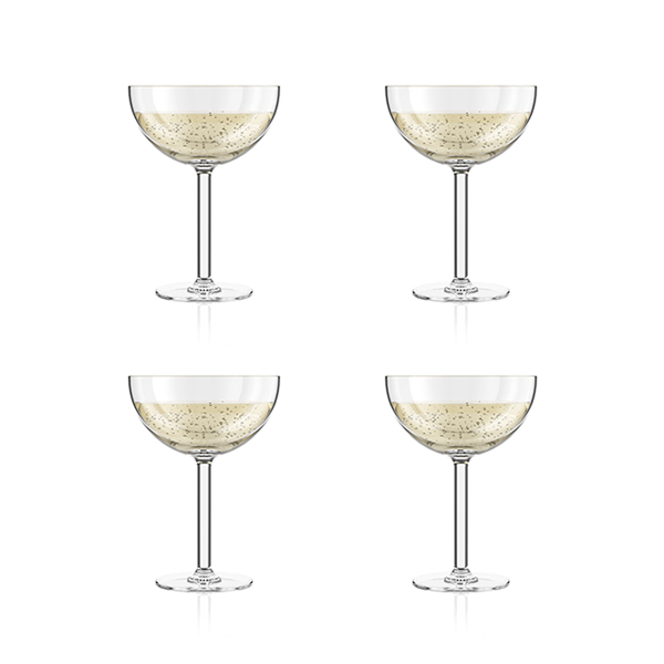 Bodum OKTETT: Coppe da champagne resistenti, 4pz., 0.28l | Trasparente