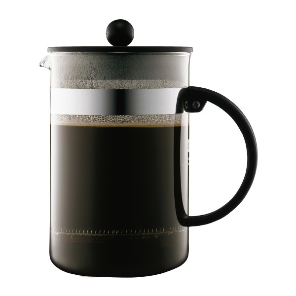 Bodum BISTRO NOUVEAU: Cafetière, 12 kops, 1.5 l | Zwart