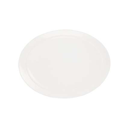 ECLIA: 4 pcs Oval plate, medium, 35 x 26 cm, 13.8 x 10.2 inch, bone china