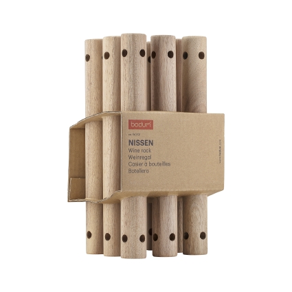 NISSEN: Wine rack for 6 bottles, 33 x 14 cm, 13 x 5.5 inch