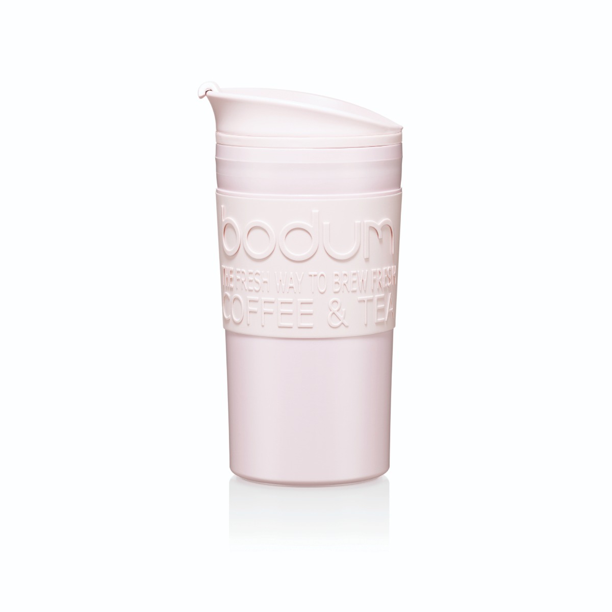 Bodum TRAVEL MUG: Travel Mug, Doppelwandig, Kunststoff, 0.35 l | Strawberry
