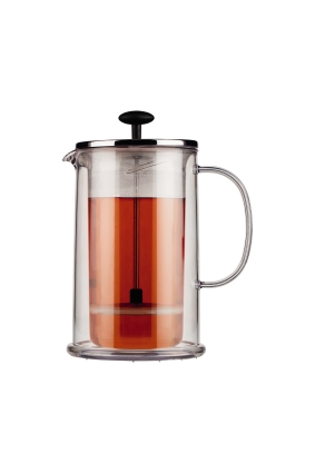 Bodum THERMIA: Coffee and tea press, double wall, 1.0 l, 34 oz | Shiny
