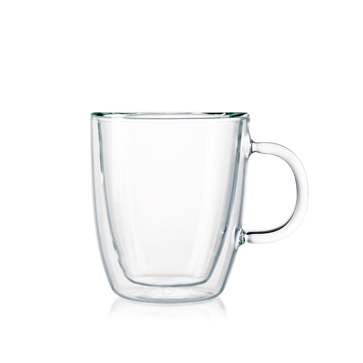 Bodum - 10604-10 - Bistro - Set de 2 Mugs en Verre Double Paroi avec Anse -  30 cl,Transparent : : Cuisine et Maison