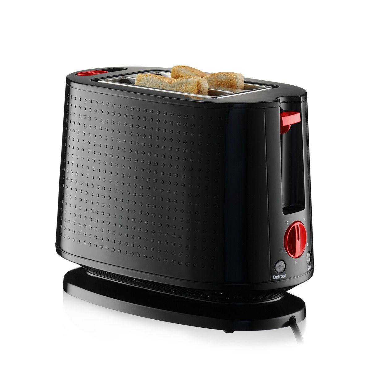 Bodum Bistro 2 Slice Toaster, Black