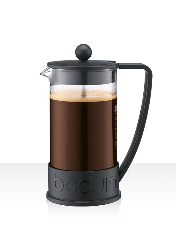 Black 727015267951 BODUM Bodum Kenya French Press Coffee Maker 8-Cup 1 L Borosilicate Glass 