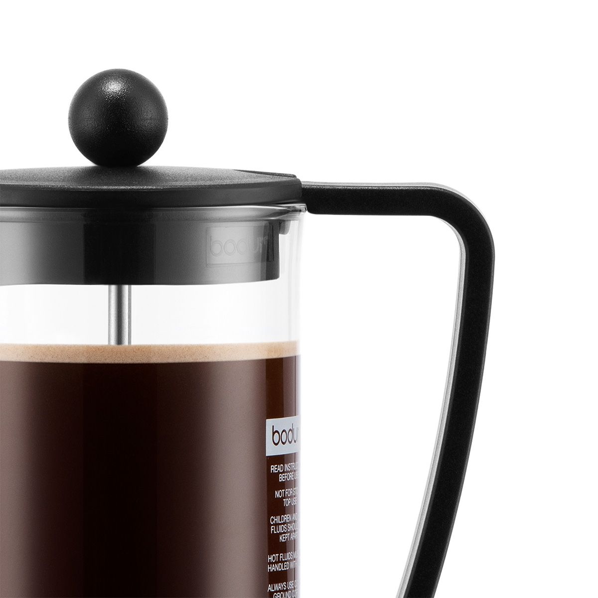 Bodum Caffettiera Coffee Maker, 3 Cup, 0.35 L, 12 oz Midnight Blue