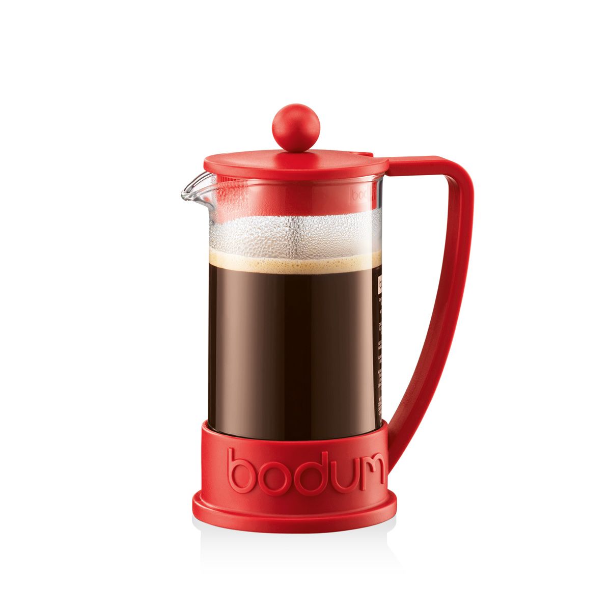 Bodum 0.45L Travel Mug Press Double Wall Plastic Coffee Maker Off White Boxed 