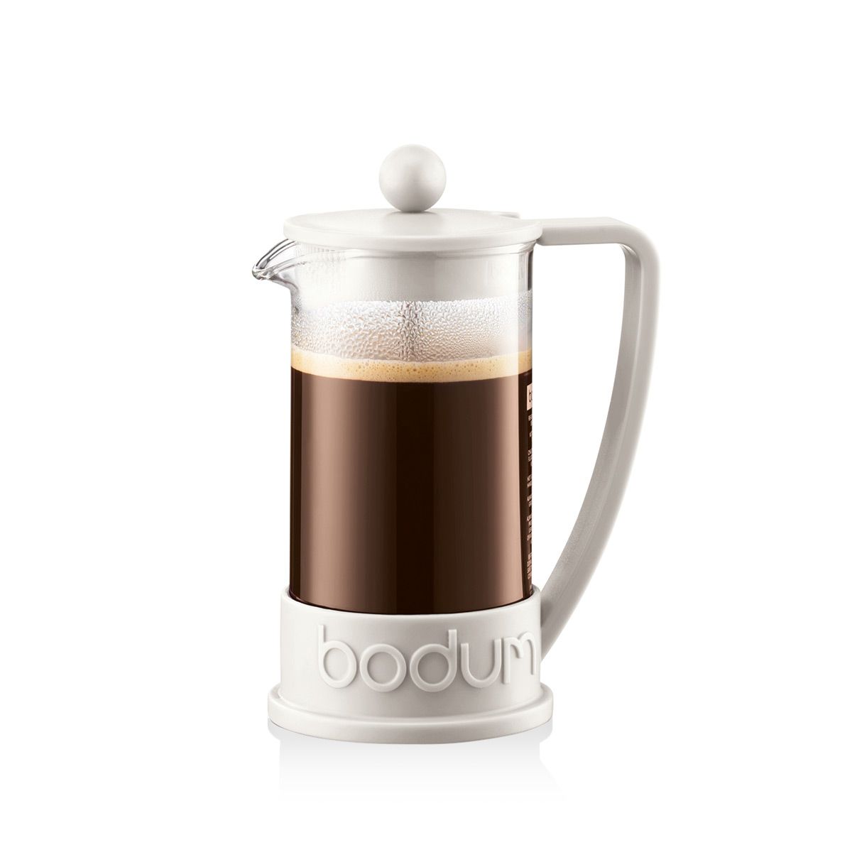 BODUM BRAZILFRENCH PRESS COFFEE MAKER 3CUP/0.35 LITER OFF WHITE 