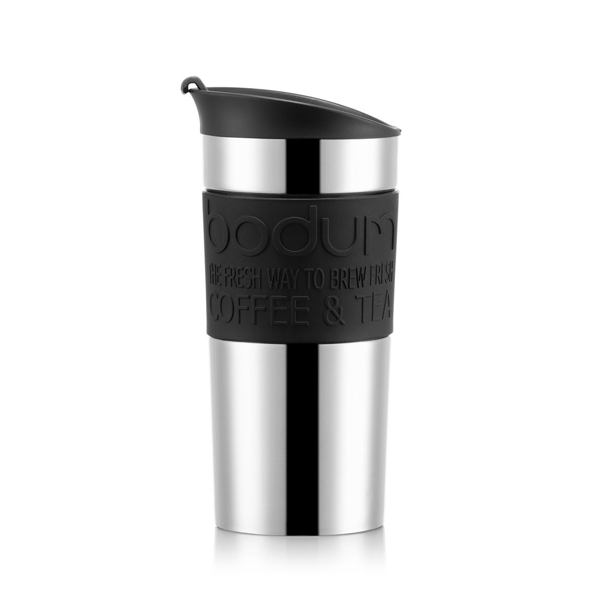 Bodum Vacuum Travel Mug Small 0.35 L 12Oz Stainless Steel Off White Kitchen New 