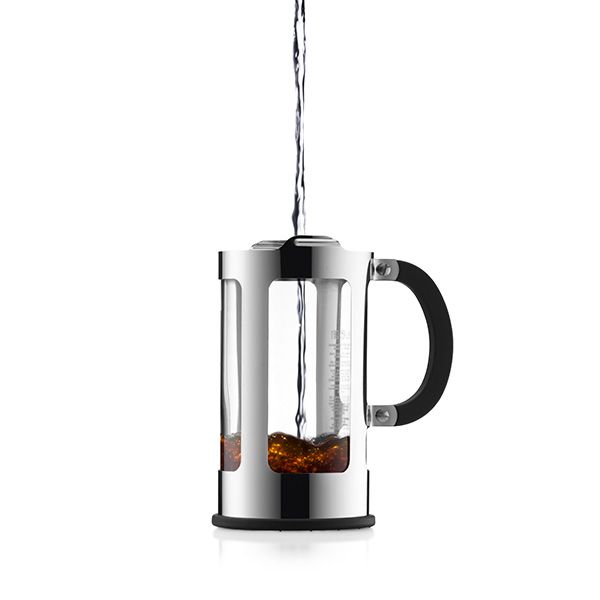 Homitt Cafetiere Coffee Maker 2 Cups/350ml, Small French Press Coffee Maker  - Heat Resistant Stainless Steel Filter Coffee Press (Glass Body & Glass  Handle), 