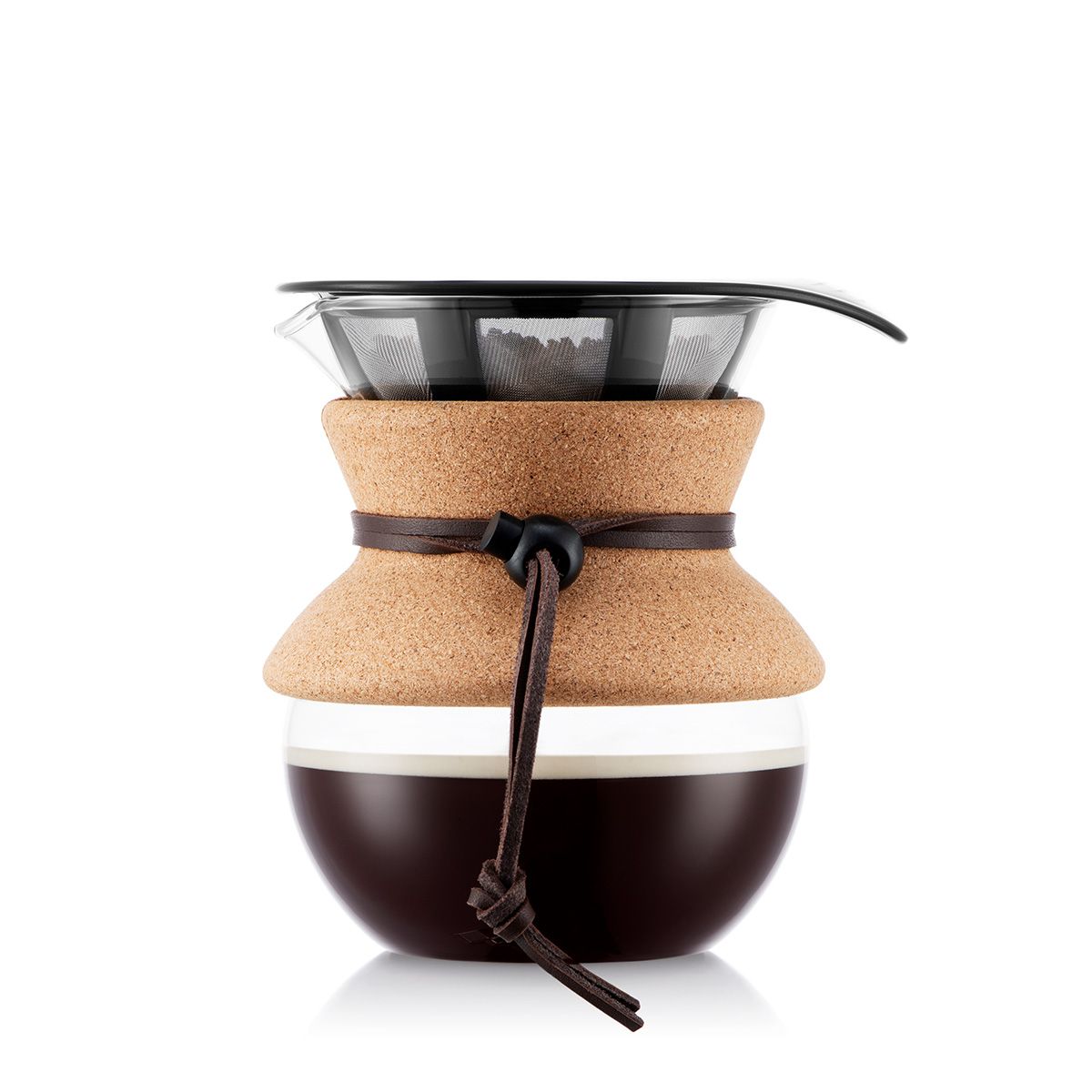 A Bodum Pour-Over Coffee Maker in color brown.