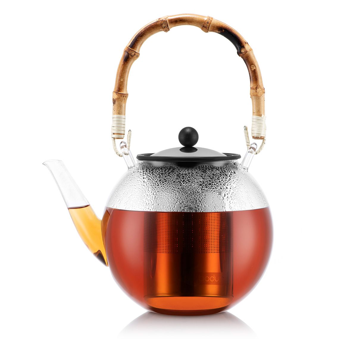 Bodum Assam Glass Tea Press with Stainless Steel Filter,  17-Ounce: Tea Services: Teapots