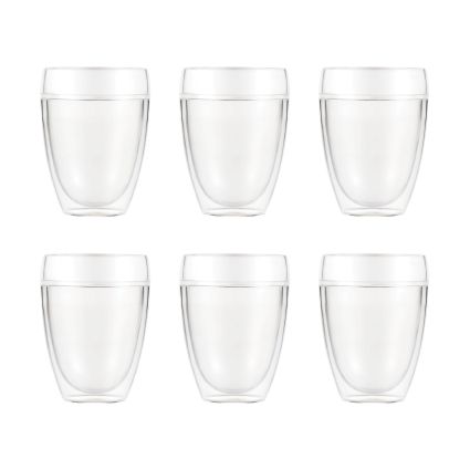 Bodum Pavina Outdoor 6 Pcs Double Wall Tumbler, 0.35L, 12oz Transparent