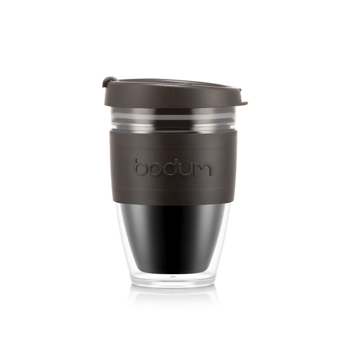 French Press Travel Mug – Portable Coffee & Tea Maker – Ideal Personal Mug for Travel, Car, Office, Camping - Black Double Wall Mini Press –