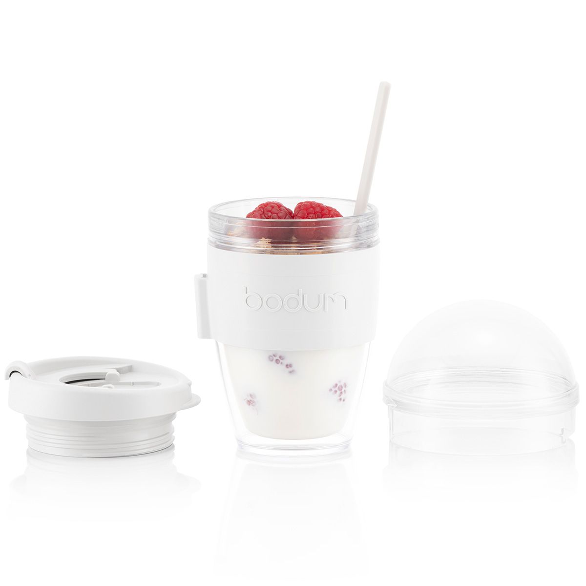 Bodum JOYCUP Yogurt Cup to Go with Cereal Container, 0.25l / 8 oz Off White