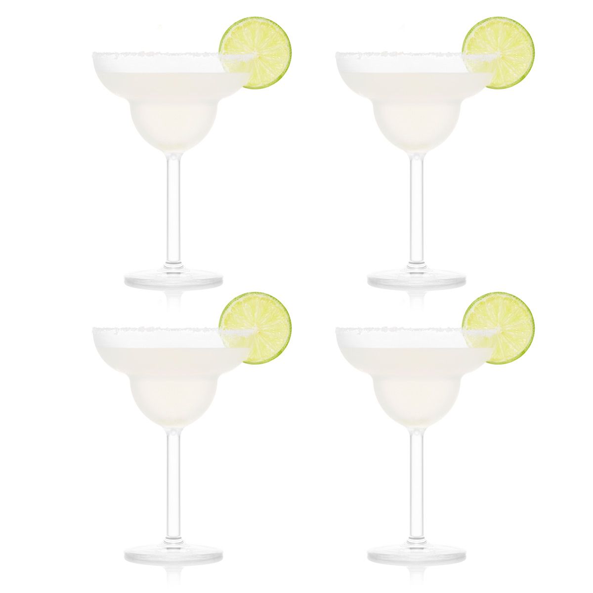 4 Verres à Martini en Plastique Réutilisable Bodum OKTETT 0.18 l TRITAN 11928-10STR 