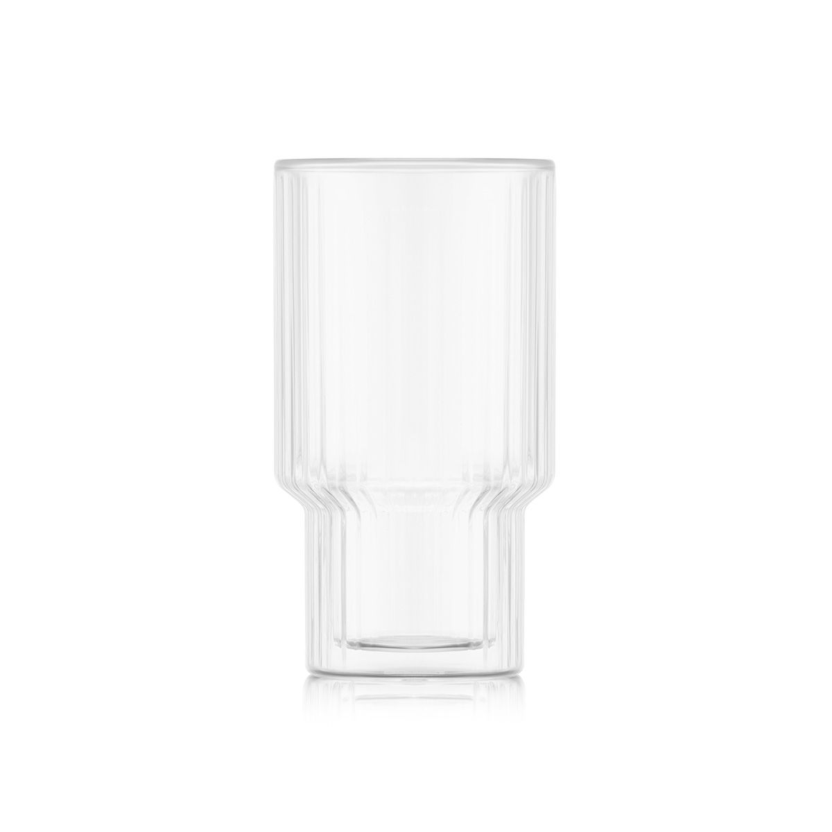 Bodum 11165-913 Glasses, 2 Count (Pack of 1), Transparent, White Colour