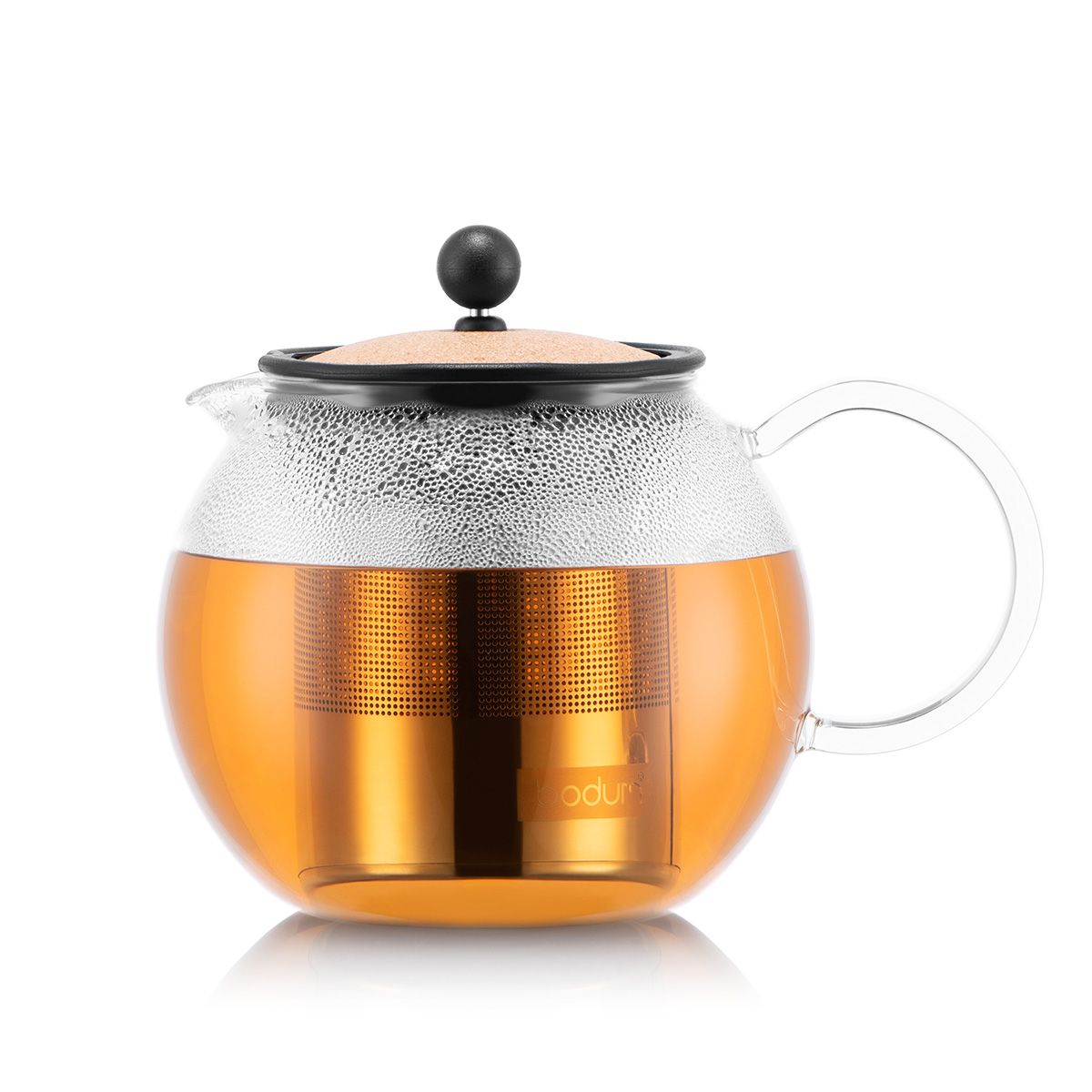 Bodum Assam Teekanne 1L aus Glas mit Sieb Tee Teesieb Geschenkbox Teepresse NEU 
