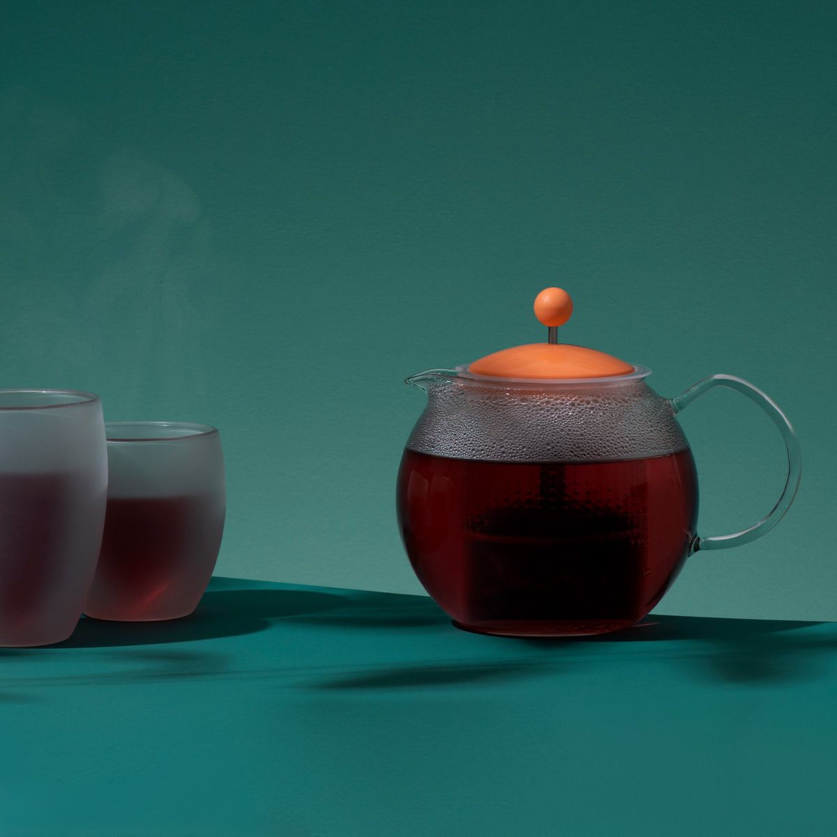 Bodum Assam Glass Tea Press with Stainless Steel Filter,  17-Ounce: Tea Services: Teapots