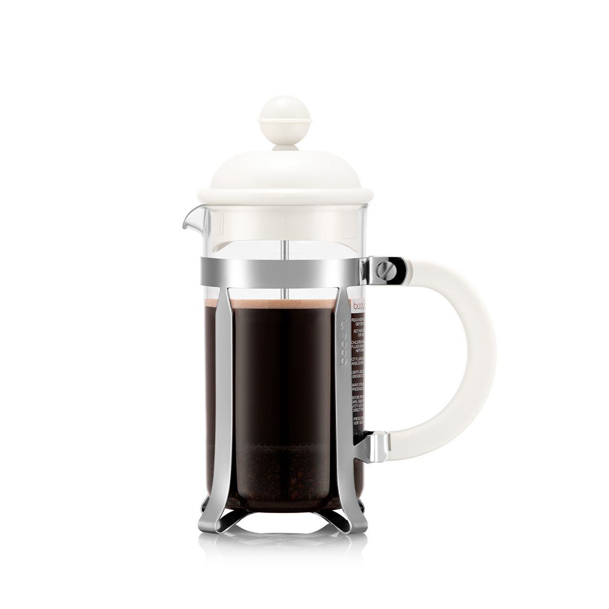 Bodum Caffettiera French Press Durable BPA Free Coffee Maker 34 Ounce White  New