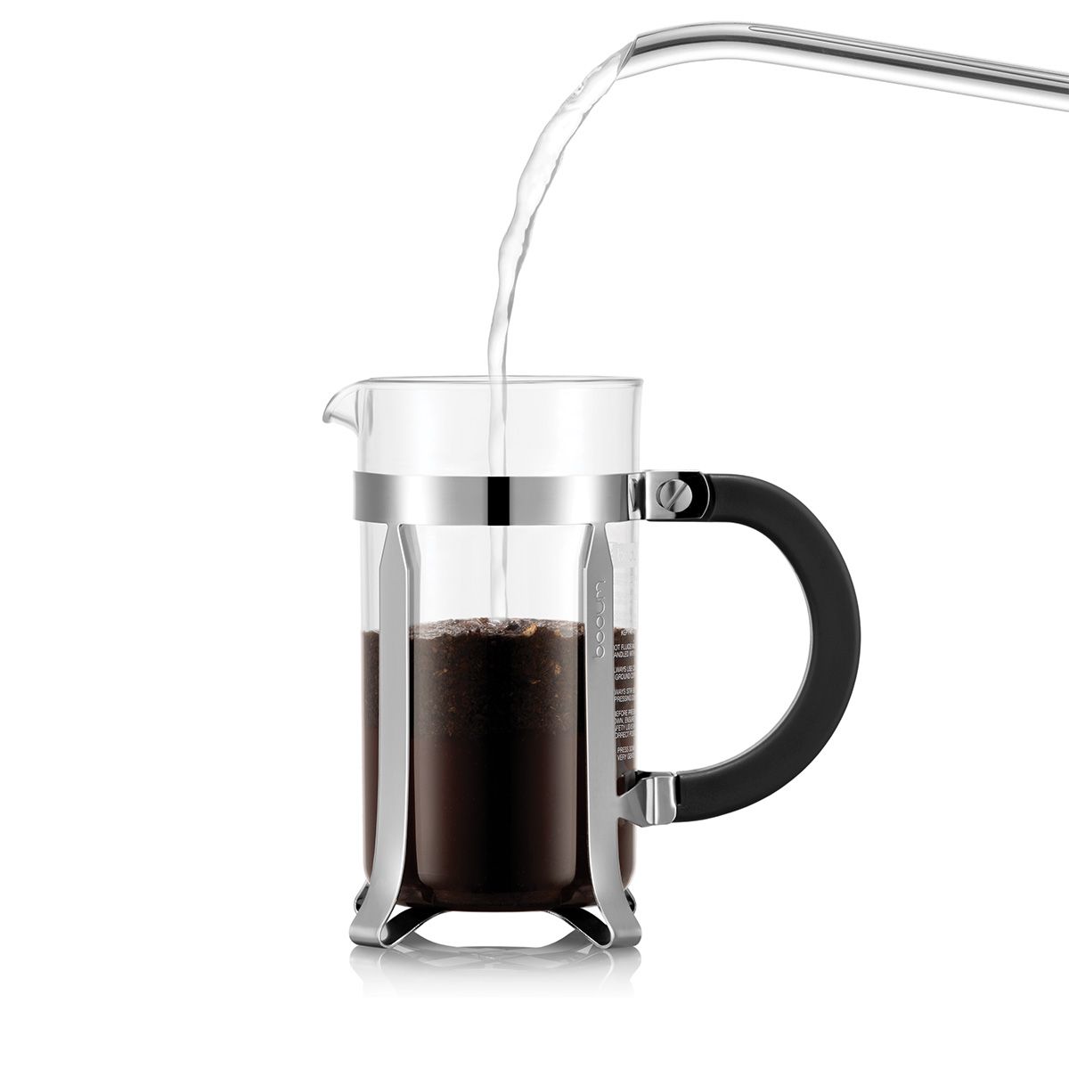 Bodum Chambord Coffee Maker, 0.35 L/12 oz - Silver