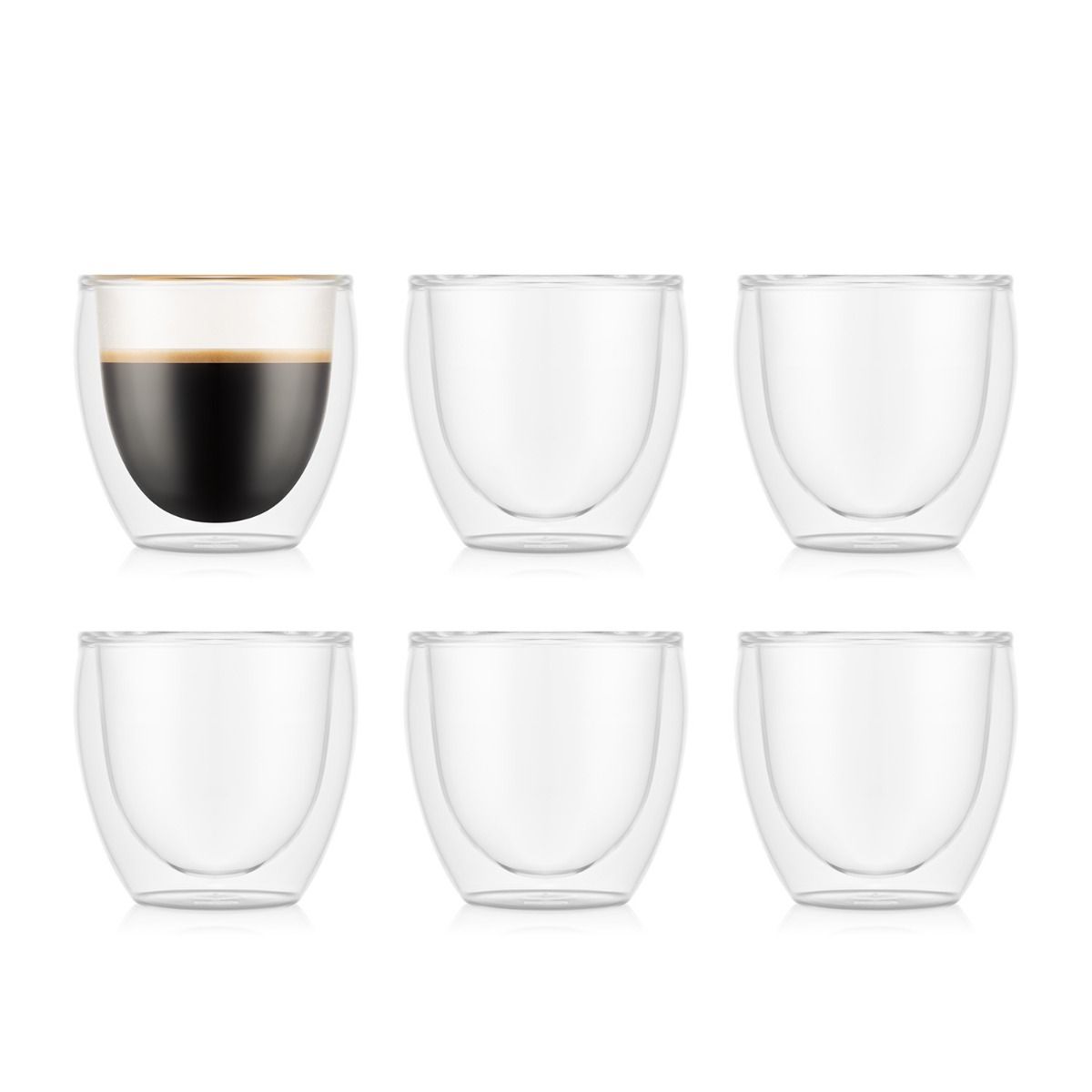 BODUM® - Double Wall Glasses PAVINA - 6 pieces set 0.08 L