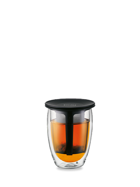 Bodum Shin Bistro Tea Cup With Cork Coaster 2, in Box 