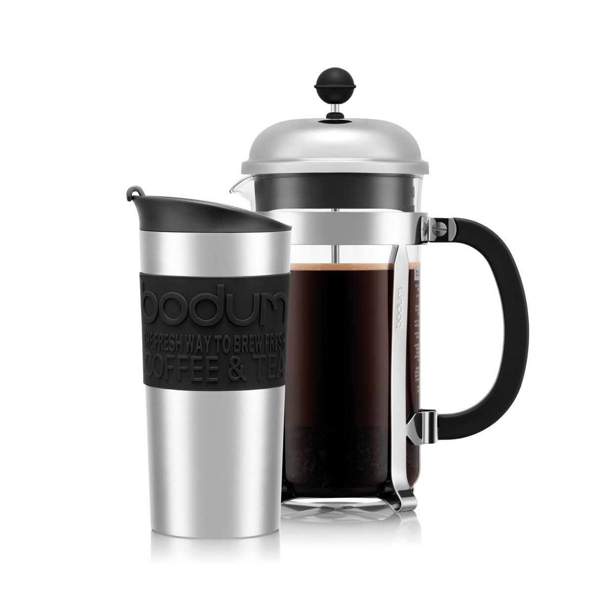 Bodum Outdoor French Press Gift Set, Green and White, 34oz, Includes Coffee  Beans 