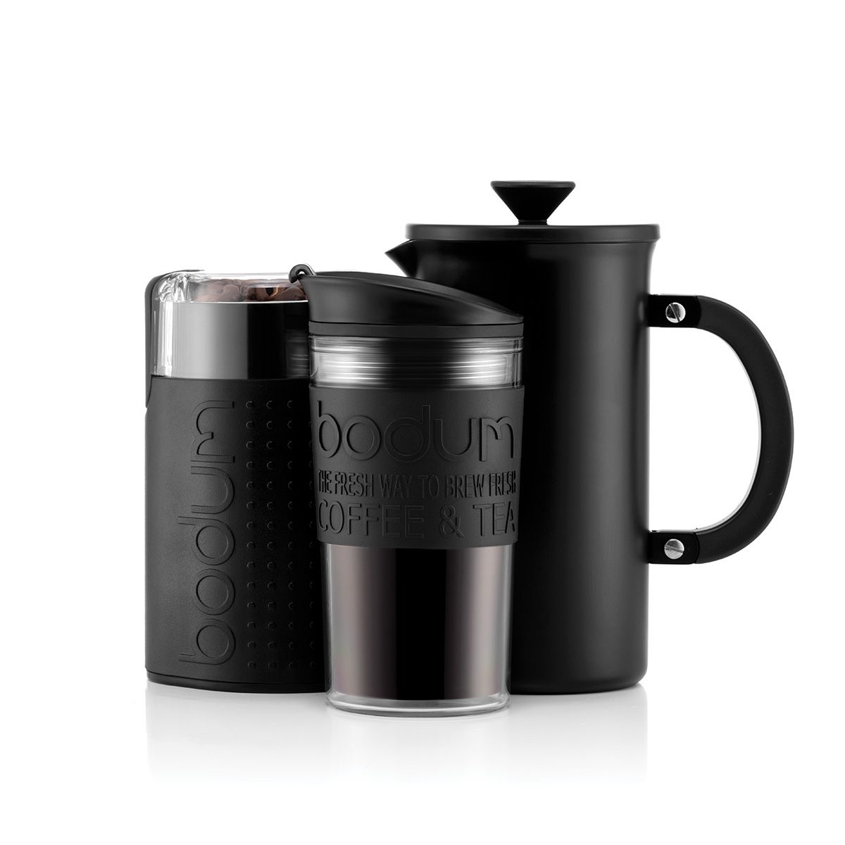 Bodum Travel Mug Cafetiere Press Set 0.35L Black
