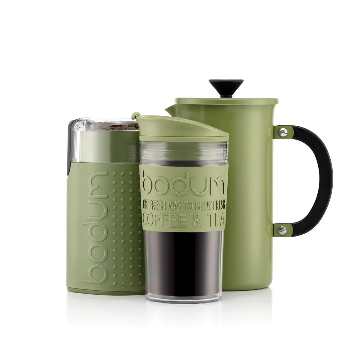 Bodum Drinkware, Bodum Chambord Coffee Cups - Set Of 2 Green/ Yellow