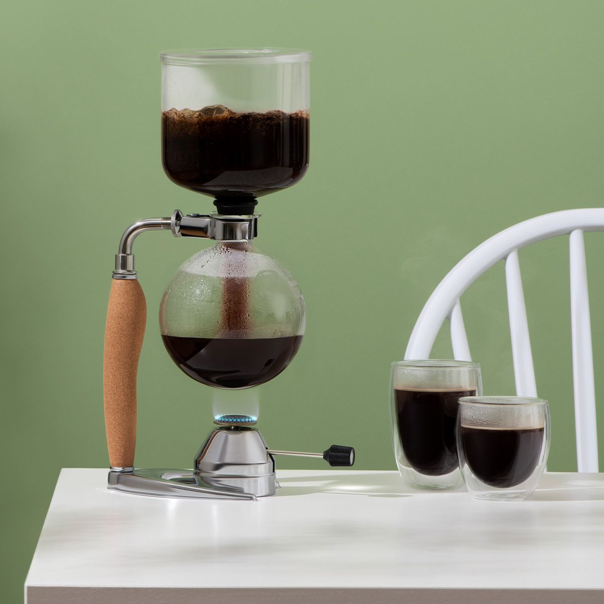 10 Stück Baumwolle Balance Siphon Kaffeemaschine Beige Vakuum Topf