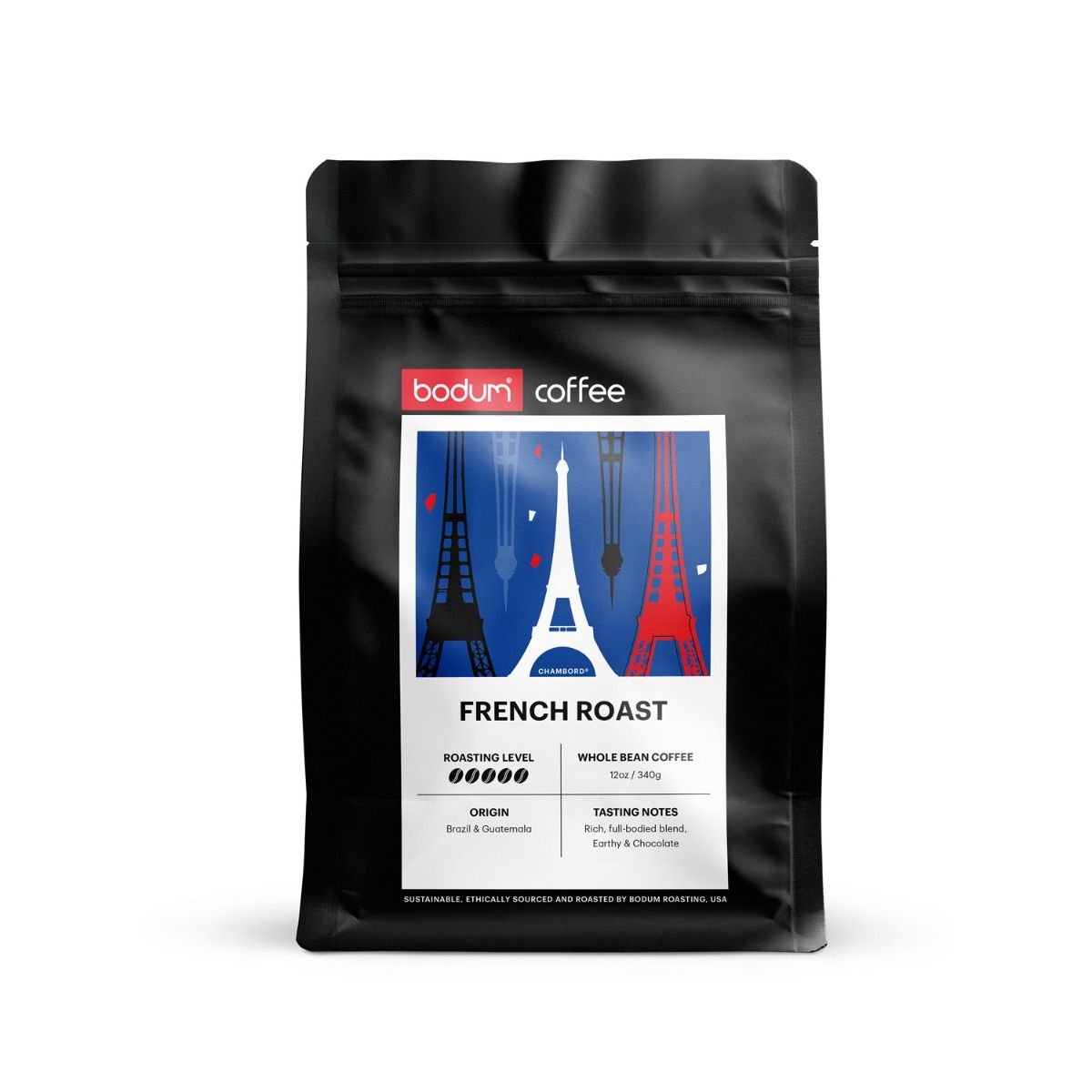Product image: French Roast - Columbia & Sumatra, 12oz, 340 gr.