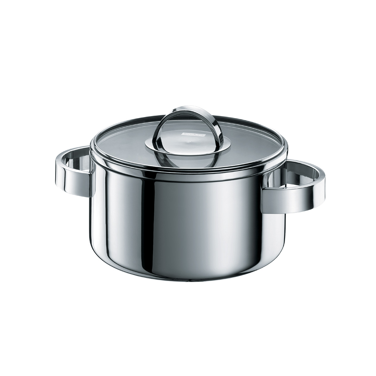 Bodum BODUM CHEF: Cacerola con tapa, 2.2 l, ø 18 cm, Tri-Ply acero inox | Brillante