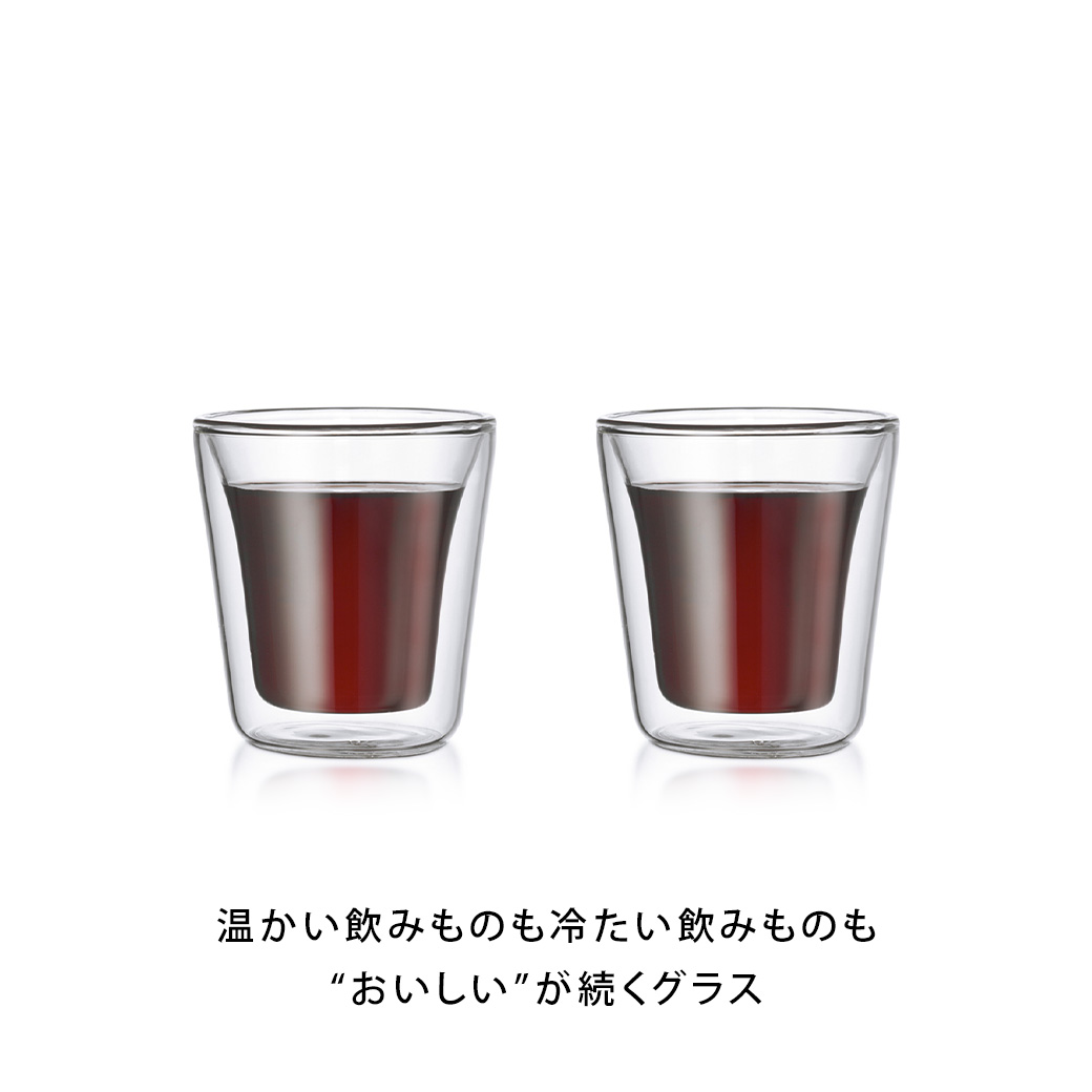 BODUM® - Double Wall Glasses CANTEEN - 2 pieces set 0.1 L